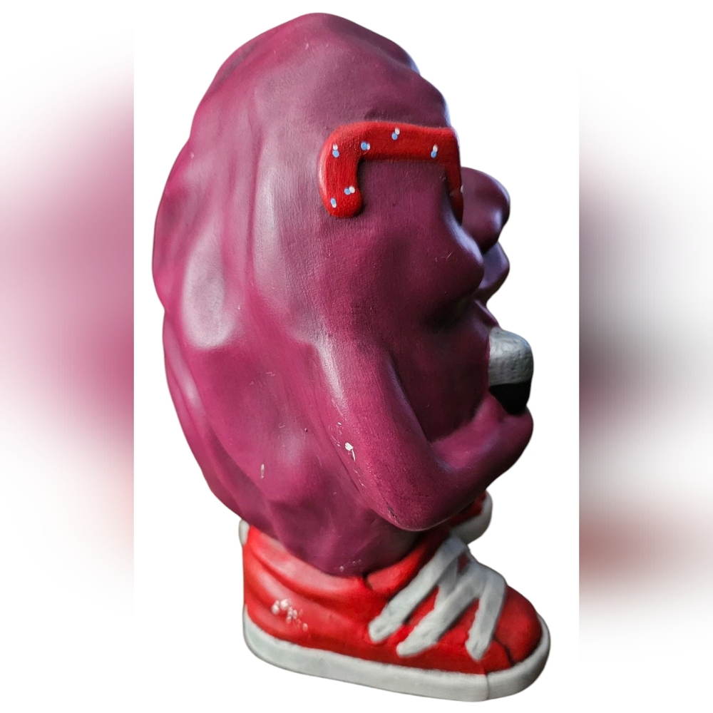 Vintage - California Raisin 7" Ceramic 1980's  Figurine Cartoon Collectible - Picture 4 of 7